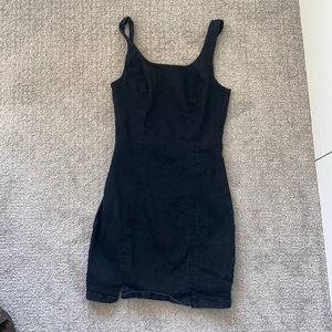 Black tight jean dress